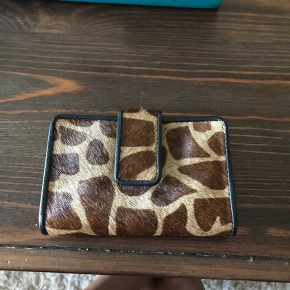 Pelle Studio Handbags - Pelle Studio leather giraffe spotted wallet
